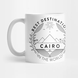 Cairo Minimal Badge Design Mug